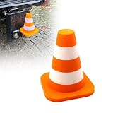 Pylone Anhängerkupplung Abdeckung – Leitkegel Verkehrskegel Kegel Baustelle Handwerker BAU – Schutzkappe 50 mm Kugelkopf – Universal AHK Abdeckkappe Anhänger Lustig - Made by R-Satz Shop