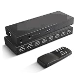 JOJIDE 4K 60HZ HMI Switch 7x1 4x1 3x1 HMI 2,0 Switcher AUD Video Konverter for PS4 DVD PC zu TV HDTV Monitor oder Projektor, Fernseher, Monitor, Projektor(5X1)