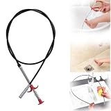 Sewer Cleaning Hook & No Need for Chemicals, Sewer Cleaning Hook Drain Clog Remover, Snake Drain Clog Remover for Litter Pick, Unclogging Toilets and Kitchen Drains(80'(200cm))