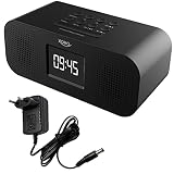 Digitales WLAN Internet Radio XORO HMT 425 Basic mit 2.8' Zoll Farbdisplay, Podcast, USB Mediaplayer, FM/DAB+ Sendersimulation, Weck