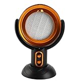 ARTOCT Desktop Range Hood 2 Speed Negative Ion USB Powered Portable Kitchen Exhaust Fan for Apartment 5V 8W (Black Gold)
