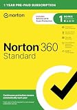 Norton 360 Standard, 2026 Ready, Antivirus Software für 1 Gerät mit Auto Renewal - Inklusive VPN, PC Cloud Backup & Dark Web Monitoring [Schlüsselkarte]