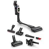 Bosch Akku-Staubsauger Unlimited 10 BKS1041RHF, beutellos, Laufzeit bis zu 80 min. max, umfangreiches Zubehör, schwarz/Powder R