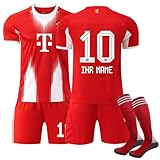 Generisch Personalised 2025/26 Bayern Home Football Jersey Set for Children and Adults Shorts with Free Name Number Boys Mens Trikot Kinder Trainning Trik