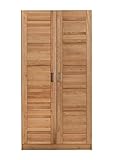 moebelstore24 Kleiderschrank Tollo 2 Kernbuche massiv geö