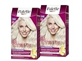 Palette Intensiv Creme Coloration 11-11 Ultra Titanium Blond (2 x 115 ml), permanente Haarfarbe für leuchtende, langanhaltende Farbbrillanz & 100% Grauabdeckung