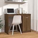 ShGaxin Schreibtisch Braun Eichen-Optik 100x50x76 cm Holzwerkstoff, Gaming Tisch, Computertisch, Computer Desk, Office Table, Bürotisch, Arbeitstisch, Nähtisch, Pc Tisch - 815488