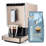 Tchibo Kaffeevollautomat Esperto Caffè 1.1 inkl. 1kg Barista Caffè Crema für Caffè Crema und Espresso, Metallic S