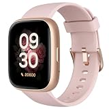 TOOBUR Smartwatch Damen mit Telefonfunktion und Alexa, 1.83' Fitness Tracker mit Herzfrequenz Schlaf, Fitnessuhr mit Schrittzähler 100 Sports/IP68 Wasserdicht, Sportuhr kompatibel mit Android iOS