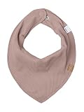 NAME IT Halstuch Baby Dreieckstuch UNI in Rippoptik Organic Cotton (Adobe Rose)
