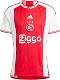 adidas Herren Fußballtrikot Ajax 23/24 Heimtrikot – ein von Vermächtnis inspiriertes rot-weißes Trikot mit Heritage Front und Mitte, Weiß / kräftiges Rot, XL