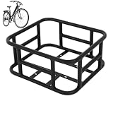 Ruwshuuk Fahrradkorb hinten, Fahrradkorb hinten | Sitzkorb für Fahrräder mit großer Kapazität, 45,6 x 32 x 15 cm, Metall-Fahrradtür, Einkaufswagenvek