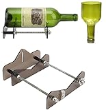 Glasschneider für Flaschen, Glasflaschenschneider, Weinflaschenschneider Bierglas DIY Schneiden Basteln Zubehör Set Maschinenwerkzeug für runde F