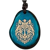 Amarumi Wolf Anhänger aus Taguanuss – Symbol für Stärke & Treue | Handgefertigter Indianischer Schmuck
