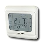 SM-PC®, 24V Raumthermostat Thermostat programmierbar Touchscreen Digital weiße Hintergrundbeleuchtung #844