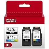 Economink 540XL 541XL Multipack, PG-540XL CL-541XL Kompatibel für Canon Druckerpatronen 540 541, Druckerpatronen 540 541XL für Pixma MG4250, TS5150, MG3650, MG3550, MG3650s, MX475 (1Schwarz,1Farbe)
