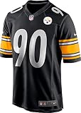 Nike Herren T. J. Watt Pittsburgh Steelers American Football Trikot schwarz XL