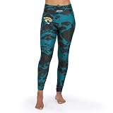 Zubaz Officially Licensed NFL Jacksonville Jaguars Womens Lava LeggingLava Legging, Black/Jag Teal, X-S