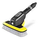 Kärcher WB 7 Plus 3-in-1 Waschbürste, 3 Funktionen: Schaumdüse, Hochdruck-Flachstrahldüse, weiche Bürste, originales Zubehör für die Kärcher Hochdruckreiniger K 2-K 7
