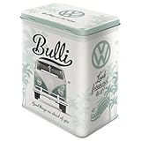 Nostalgic-Art Retro Vorratsdose L, 3 l, VW – Good things are ahead of you – Volkswagen Bus Geschenk-Idee, Original Lizenzprodukt (OLP), Große Kaffee-Dose aus Blech, Werkstatt-Deko im Vintage Desig