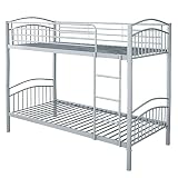 BB Sport Etagenbett Stockbett Hochbett 190 x 90 cm Metall - teilbar in Zwei Einzelb