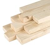 Live Distance Shopping MyTimber Holzlatten als Bauholz Dachlatten | Holz zum selber bauen | 4 x 6cm breit| Kantholz 2m lang | Holzlatte für als Konstruktionsholz für dein DIY-Projek