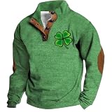 Herren Arbeits-Sweatshirts Ohne Kapuze Angebot Herbst Winter Sweater Mit Knöpfen Lange Ärmel Bequeme Pullover Ohne Reißverschluss Slim Fit Baumwolle Sweatshirt Leicht Mode Lässiger Sportp