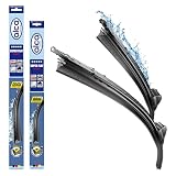 alca® Scheibenwischer-Set passend für PEUGEOT 206 CC 2D (09.2000-03.2007) SUPER FLAT Flachbalkenwischer Frontscheibenw