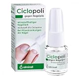 Ciclopoli gegen Nagelpilz, bei Pilzerkrankungen der Nägel, Anti-Pilz-Nagellack mit bewährtem Wirkstoff Ciclopirox und Tiefwirk-Effekt, nur 1x täglich auftragen, 6.6