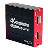 TreasLin HD Capture Card USB,4K-Eingang und Passthrough Recording,1080P60FPS Aufnahme und Streaming für PS5,PS4,Switch,WiiU,Xbox auf OBS,Twitch,YouTube Windows,Mac,HD Loopout ohne L
