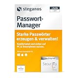 Steganos Passwort-Manager 2026 - Starke Passwörter erzeugen und verwalten, komfortabel und sicher auf PC und Smartphone nutzen - Für 5 Geräte / 1 Jahr - DEUTSCH - (ProductKeyCard) PKC