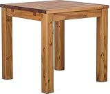 Esstisch Rio Classico 80x80 cm Brasil Holz Pinie Massivholz Esszimmertisch Echtholz ausziehbar vorgerichtet für Ansteckplatten Brasilmöb
