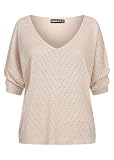 Cloud 5ive Damen Shirt 3/4 Arm Top mit Fledermausärmeln und L