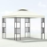 Ersatzabdeckung für Pavillon, Pavillon-Abdeckung, doppelstöckig, für Überdachung, Garten, Terrasse, mit Lüftungsschlitzen, 3 m x 3