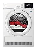 AEG TR8T60680 / Wärmepumpentrockner/AbsoluteCare - Wolle-Seide-Outdoor trocknen / 8.0 kg/A+++ / energiesparend/Mengenautomatik/Kindersicherung/Schontrommel/Startzeitvorwahl, Weiß