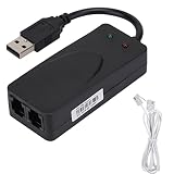 Normales DFÜ Modem, Faxmodem Dual Port USB2.0 56K Externer Modemtreiber für 7/Win 8/Win 10/Win X