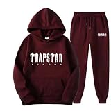 Anzug Herren Y2K Anzug Damen Jogginganzug Damen Trainingsjacke Hausanzug Jogginghose Baggy Trainingsanzug Herren Lang Jogginghose Damen Generic Trainingsanzug Übergröße (A12,L)