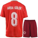 Mefstone Türkei Kinder Trikot Arda für Kinder,2024 Fußball-Trainingstrikots für Jungen,mit Shorts (ard,164)
