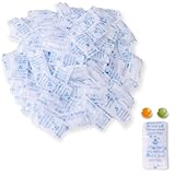Lens-Aid Silica Gel Beutel Trockenmittel Orange regenerierbar mit Indikator als Trockenmittel Päckchen für Elektronik, Schmuck, 3D Druck Filament, Tasche, Schrank 1g 100Stk