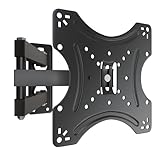 Tibimon Fernseher Wandhalterung Schwenkbar, Schwenkbare Neigbare TV Wandhalterung für Monitor und Flachbildfernseher von 13 – 42 Zoll bis 20 kg, VESA 200x200