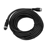 CFTGIW 4PIN Backup -Kamera -Verlängerungskabel Stabile Bildausgabe Nocken Rück. Rückwärtskamera Verlängerungskabel für LKW Anhängerbus RV 15m / 49.2ft per Backup Dies Ermöglicht Extensio (20 m /