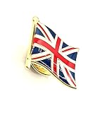 Anstecknadel mit britischer Flagge des Vereinigten Königreichs, Großbritannien, Union Jack, Metall, Emaille, Landesflagge, M