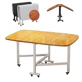 Höhenverstellbarer klappbarer Esstisch für kleine Räume, multifunktional, ausziehbar, wandelbares Design für Küche, Kaffee, Tee, Wohnmobil, platzsparend, 119,4 x 71,1 x 76,2