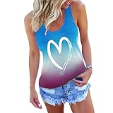 Outerwear Weste Irregular Damen V-Ausschnitte Tshirt Spaghettiträger Bluse Ärmellose St. Patricks Day T-Shirt D