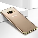 König Design Handyhülle kompatibel mit Samsung Galaxy S6 Edge Silikon Case Hülle Sturzsichere Back-Cover Handyhülle - Transparent - G