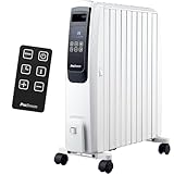 Pro Breeze Premium 2500W Ölradiator energiesparend mit digitalem Display & Fernbedienung - Heizkörper elektrisch mit 10 Rippen, 4 Heizstufen, 24h Timer, Thermostat & Überhitzung