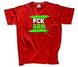 FCK GRN Fu_k Grün Grüne T-Shirt Rot XL