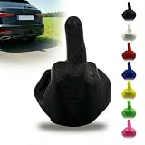 R-Satz Shop Kugelschutzkappe für Anhängerkupplungen - Hand - Mittelfinger - Abdeckkappe für Kupplungen - AHK Kappe Lustig Abdeckung (Schwarz)