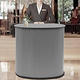 Faltbar Empfangstheke Kassentresen Ladentheke Theke BüRotheke Einzelhandel Reception Desk Stand Kit Messetresen Promotionstand Verkaufstresen Prsentationsstnder Messetheke Rezeption Counter 40*90*90C