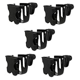 BESTonZON 5st Babywagen Getränke Halter Universeller Kinderwagen Universal-getränkehalter Für Walker Becherhalter Für Walker Becherhalter Für Getränke Walker Flaschenregal Abs-Material Black